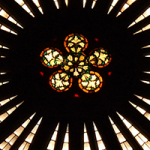 France banner Strasbourg Cathedral rosace by anne arnould Flickr CC BY-NC-SA