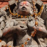 2014.12.11 Bhaktapur 19 Durbar Sq Ugrachandi and Bhairab statues ResizeBy Donna Yates CC BY-NC-SA