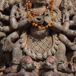 2014.12.11 Bhaktapur 21 Durbar Sq Ugrachandi and Bhairab statues ResizeBy Donna Yates CC BY-NC-SA